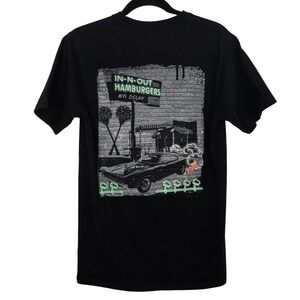 In-N-Out Burger T Shirt Med Black California Muscle Car Burnout Graphic USA Made